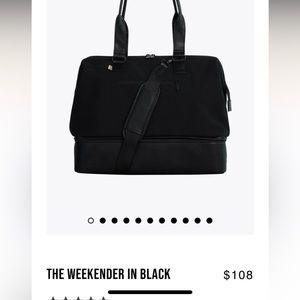 NWT Beis Weekender bag (Black) brand new, travel or office